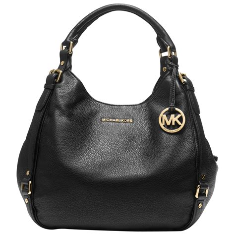 genuine leather michael kors handbags|Michael Kors black shoulder handbags.